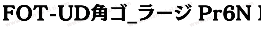 FOT-UD角ゴ_ラージ Pr6N E字体转换